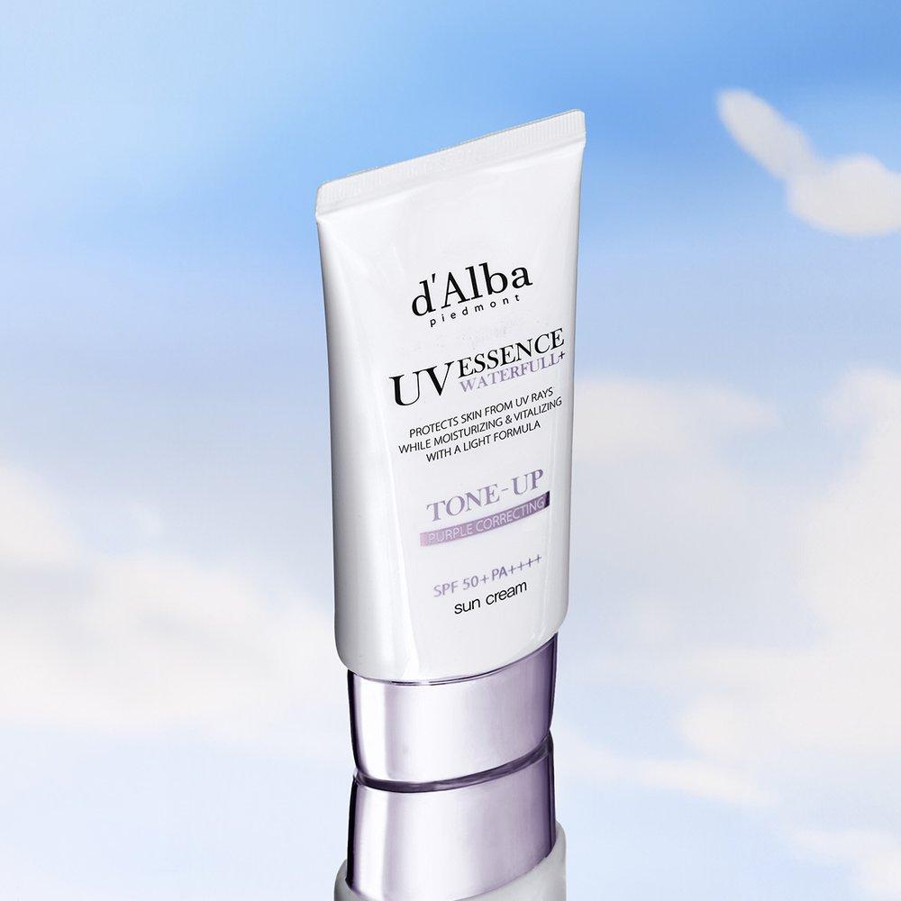 d'Alba Водный тонизирующий солнцезащитный крем (фиолетовый) 50мл