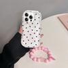 Чехол для RENO 15F 14 15 PRO 14F 13F 12F 11F 11 12 Pro OPPO A6 A5 PRO A6X Мягкий Силиконовый Чехол с Браслетом-цепочкой в виде Сердца Волна Боковая