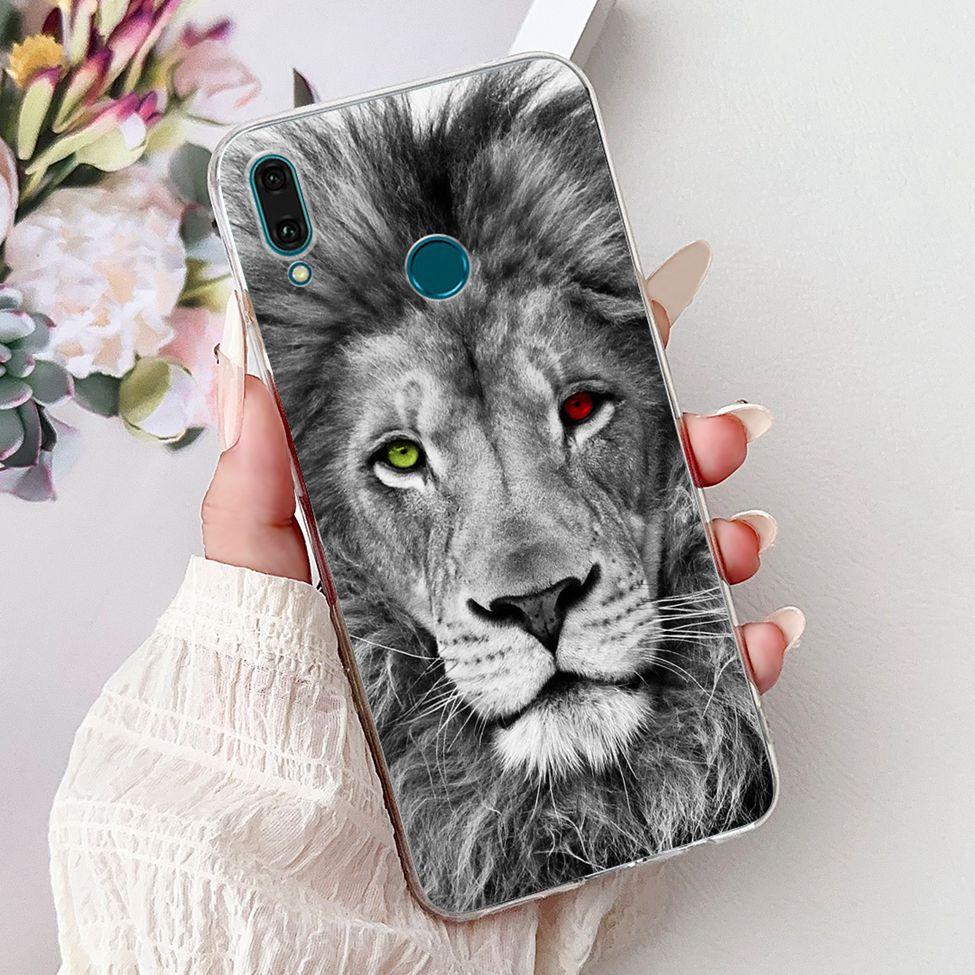 Clear For Huawei Y9 2019 Case Cover Cute Fashion Flowers Funny Cool Painted Soft Phone Case For Huawei JKM-LX1 JKM-LX2 JKM-LX3