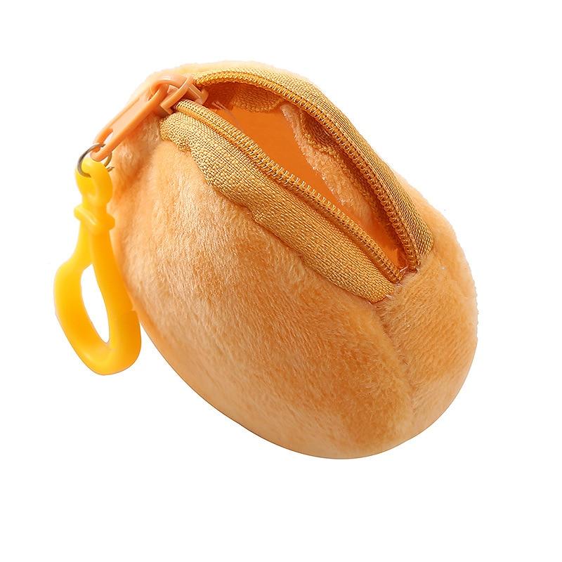 Сплошной цвет, круглая молния, плюшевые сумки для монет, маленькая сумка для монет, кошелек, портативный брелок для ключей, сумки для хранения наушников, органайзер