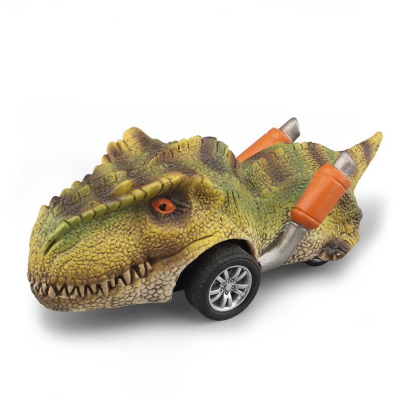Имитация Динозавр Инерционная Спортивная Машина Игрушки Дети Мультяшное Животное Модель Машины Украшения для Коллекции