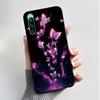 For Sony Xperia 10 VI V IV III II Case Luxury Fashion Butterfly Flowers Soft Black TPU Cover Ultrathin Shockproof Shell Fundas