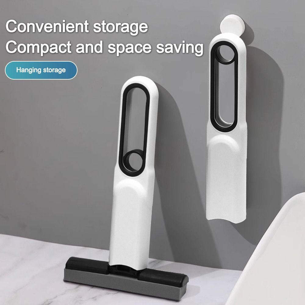 Мощная Складная Мини-Швабра с Отжимом для Влажной и Сухой Уборки, Многофункциональная Самонажимающаяся Швабра, Портативная Швабра с Сильной Впитывающей Губкой