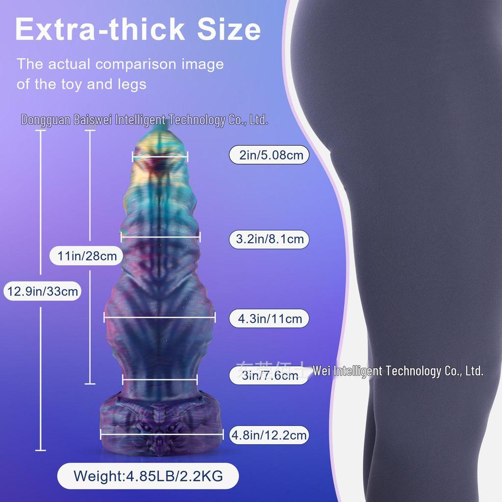 Крест Супер Толстый Инопланетный Конь Силиконовый Ди лдо и Анальная пробка SM Игрушка