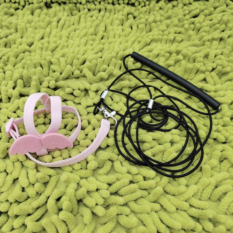 Регулируемый сверхлегкий поводок с удобной ручкой для полета попугая и птицы