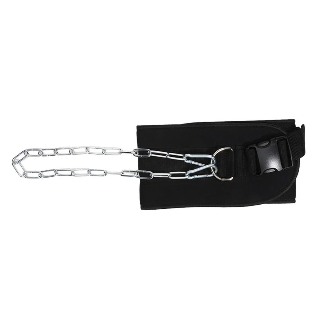 Dip Belt Weight Lifting Belt Heavy Duty Powerlifting Waist Band with Chain for Men Women Gym Deadlift Squat Pull Up Strength Training Waist Band