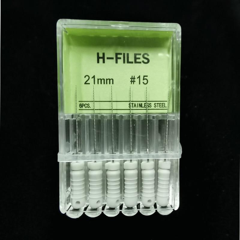 5 коробок стоматологических инструментов, эндодонтические инструменты для корневых каналов, H-файл, 21 мм, K, 21 мм, эндодонтические инструменты из нержавеющей стали, стоматологическая стоматология, одонтология