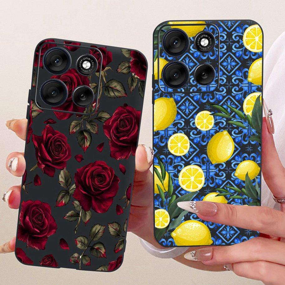 Чехол Для Motorola Moto G56 Чехол 2025 Новый Стильный Бант Цветок Мягкий Силикон Чехлы Для Телефона Для Motorola Moto G66Y G66J 5G Fundas