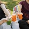 6Pcs 8MM Silicone Straw Tips, 5/16 inch Reble Food Grade Rubber Straw Covers, Multi-color Elbow Straw Drinking Replacement for Hydraflow Stainless