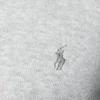 Polo Ralph Lauren Ss22 Логотип Вышитый V-образный вырез свитер мужской свитер серый 710670789-002