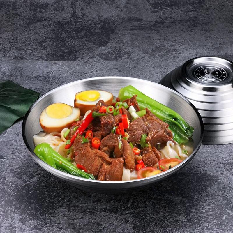 Двухслойная коническая миска для лапши Shengjia из нержавеющей стали 304