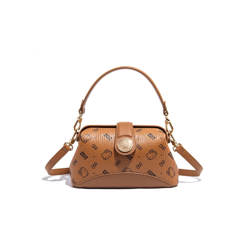 New Sanrio HelloKitty Hello Kitty PU Shoulder Bag, Crossbody Bag, Handbag Regular Women's Pink/Brown/Milk Tea SHHF41585