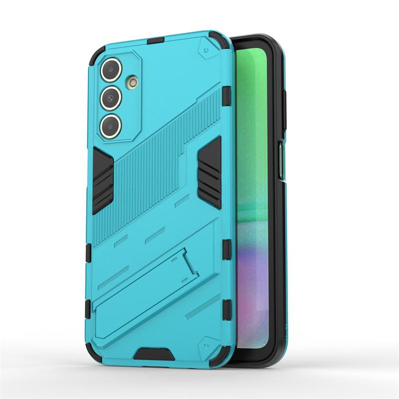 For Samsung Galaxy A15 Case Punk Armor PC Stand Holder Cases Shockproof TPU Phone Back Cover Samsung Galaxy A05 A05S A15 A25 5G