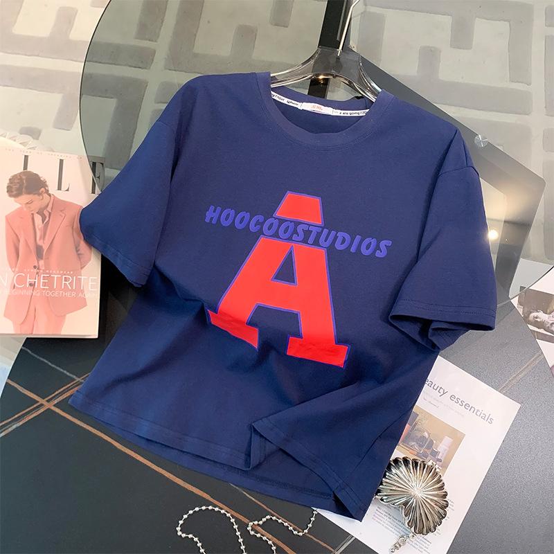 2024 летний комплект женской одежды, футболка с коротким рукавом + шорты, комплект из 2 предметов, женский повседневный свободный спортивный костюм с буквенным принтом, модные наряды