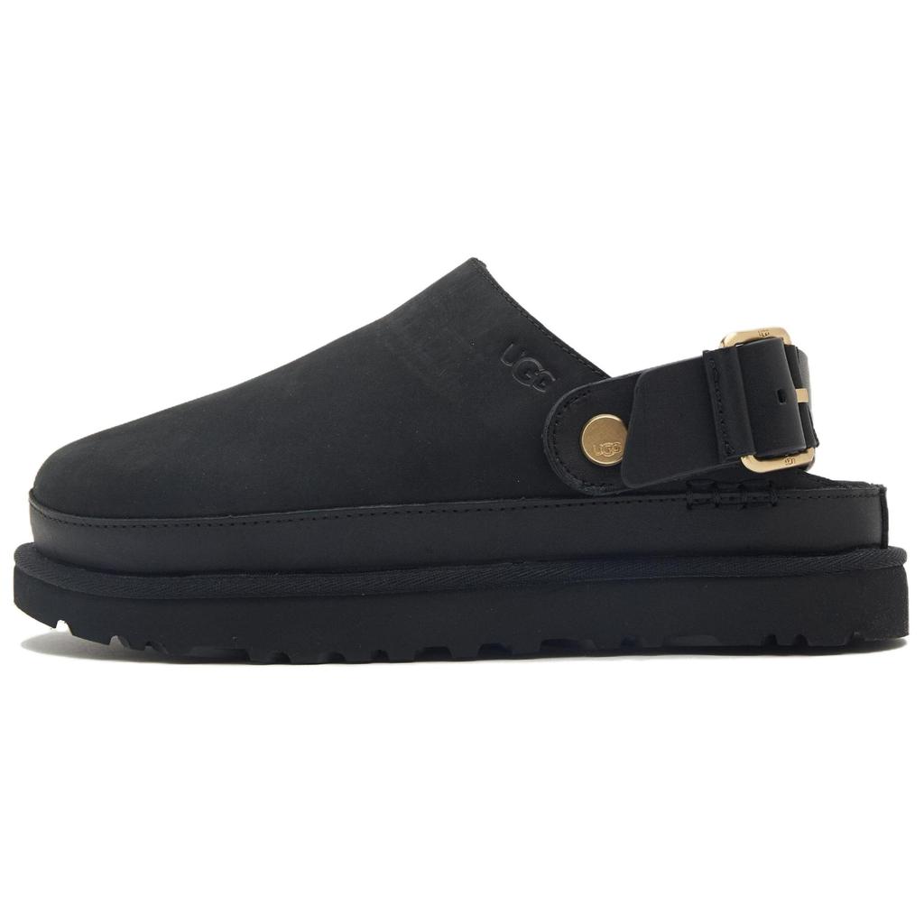 UGG Goldenstar Сабо Кожаные Повседневная Обувь Женская Черный 1169590-BLK