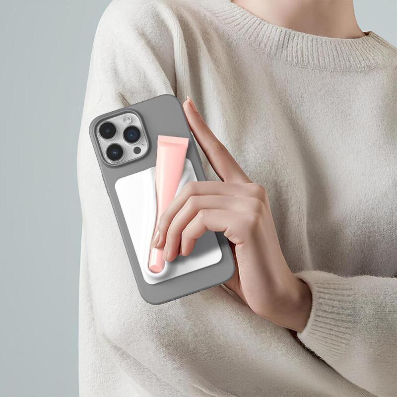 Силиконовый чехол для телефона с держателем для помады, клейкая задняя наклейка, мягкий ТПУ, чехол для мобильного телефона, подставка для блеска для губ, универсальный размер для iPhone Xiaomi Huawei Samsung