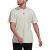 Adidas Solid Color Sports Crew Neck Short Sleeve T-Shirt Men Tops Beige HE4368