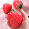 Фоточувствительная клубничная игрушка, меняющая цвет, имитация белой клубники, краснеющая, сжимаемая игрушка-антистресс, сенсорный мячик для снятия тревоги и стресса
