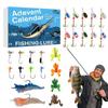 24 шт Адвент-календарь Рыбалка Рождественский обратный отсчет, рыболовные снасти Адвент-календарь для рыбалки Взрослые мужчины Подростки Мальчики, Рождественский сюрприз-подарок
