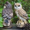 Waterproof Owl Statue Cute Garden Owl Decorations Garden Guard Owl Figurines  Car