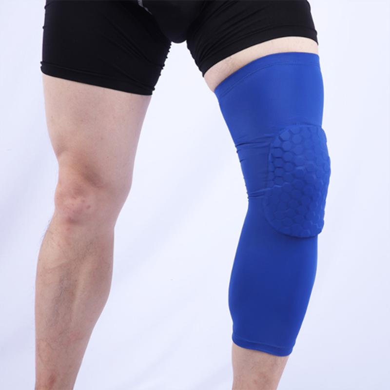 High Quality Honeycomb Flexible Knee Support Compression Sleeve for Volleyball Basketball Adults with Comprehensive Protection