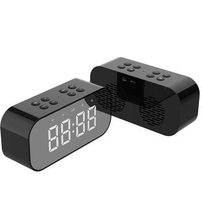 Мини-светодиодный будильник с Bluetooth-динамиком и зеркальным дисплеем — идеальный подарок!