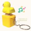 Ducky Caps Keychain Fidget Toy Quacking Duck Stress Reliever ABS Plastic Rattle Reducer Key Pendant