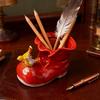 Ceramic Bird Boot Planter Pot Pen Holder Colorful Shoes Flowerpot Succulents Herb Plants Container Home Balcony Garden Decoration