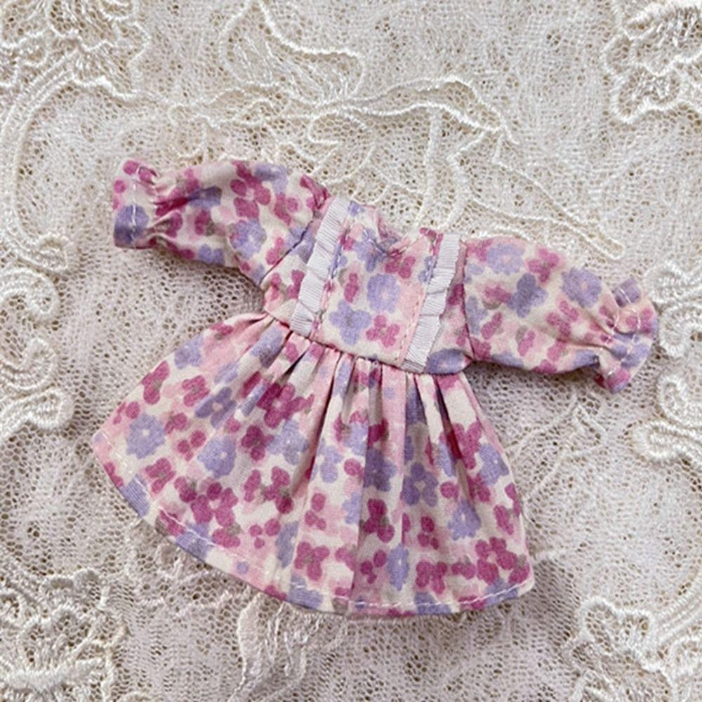 Handmade Dolls Outfits Dresses Fashion Doll Clothes Skirt for 1/11 OB11 Dolls/for 1/12 BJD Dolls