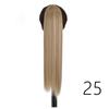 LISI HIAR Women Long Straight Ponytail Hair Wig Red Wine Blond Light Grey Black Synthetic Fiber Hair Extensions Party Time Daily Use