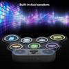 Electronic Drum Set with Speaker BT Hand Roll Drum Set 7 Pads Supports Various Audio Input 7 Drum