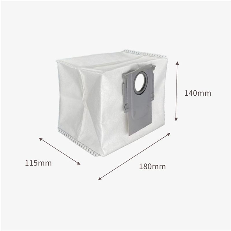 ABBY-50Pcs Dust Bag For Roborock S7 Pro Ultra/S7 Maxv Ultra/Q5+ /Q7+/Q7 Max+/T8 S8/S8 Pro Ultra Vacuum Cleaner Replacement Parts