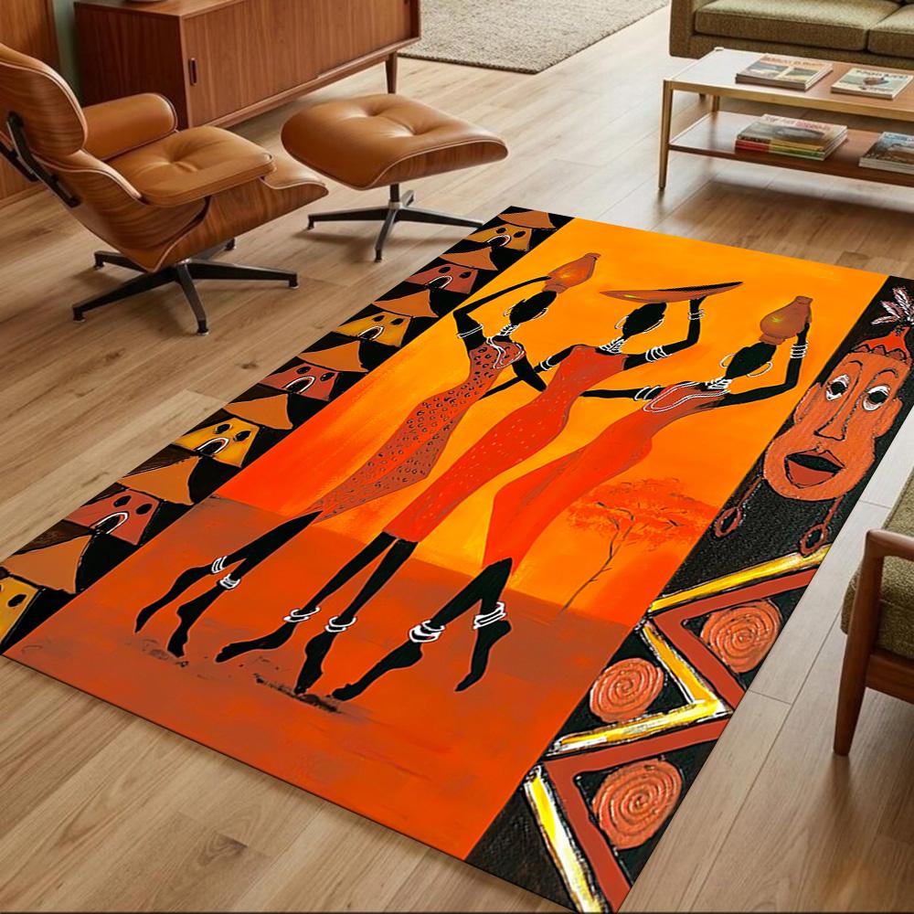 African Heritage And Tradition Non-Slip Home Carpet Design for Office Decor Living Room Bedroom Gift