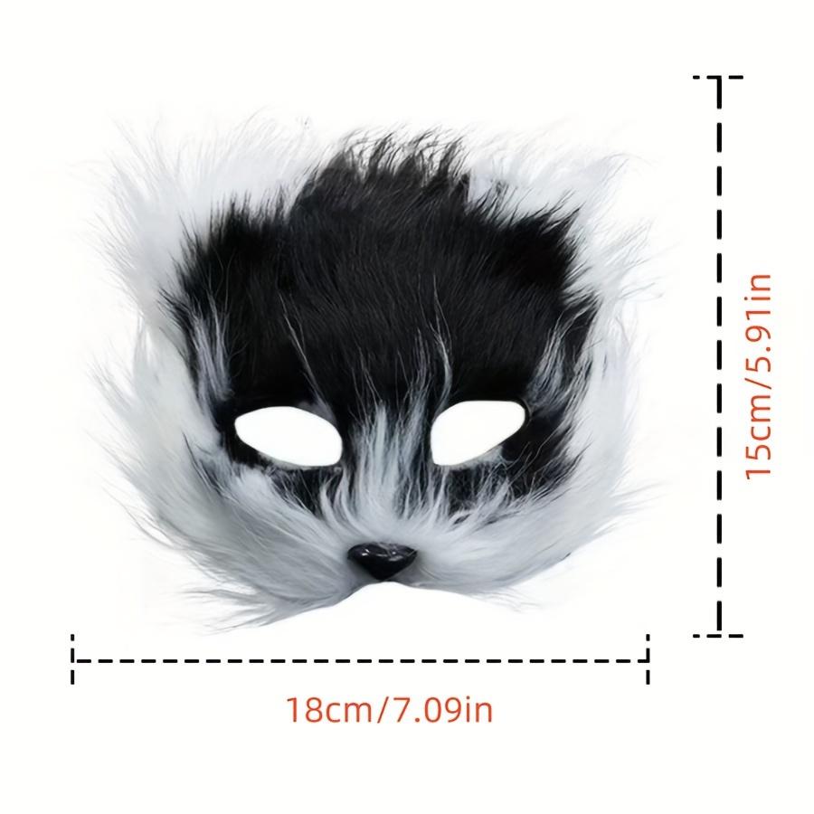 [Маска Лисы для Косплея] 1 шт. Пушистая Маска Лисы, Женский Аксессуар для Костюма для Косплея, Не Требуется Питание, Пластик, для Маскарада
