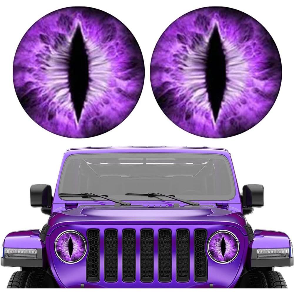 3D наклейки на фары 'Глаза Зверя' для Jeep - Веселые универсальные автомобильные наклейки