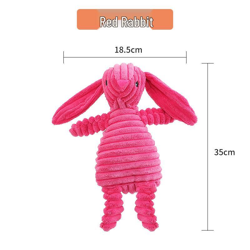 Interactive Cotton Rope Dog Toy with Plush & Sound Features