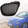 Mesh Badgeless Sport Racing Grill Black Front Honeycomb Grill Compatible with Seat Leon MK2 1P 2006-2009