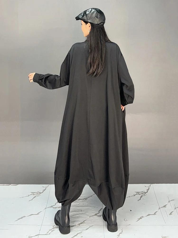 Xitao Свободное однотонное платье GYX1104