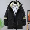 Большие размеры 4XL-11XL, модные мужские парки, зимняя верхняя одежда больших размеров с капюшоном, повседневная свободная толстая теплая зимняя куртка