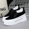 Fashion 2025 Spring 8cm Inner Heightening Women's Shoes Autumn New Fashion Lazy Shoes Slip-on Muffin Thick-soled Loafers Casual Shoes