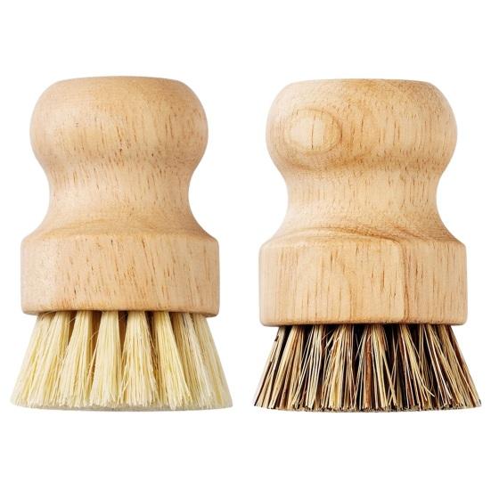 Щетка для мытья посуды, прочная щетина высокой плотности, деревянная ручка, многофункциональная, легкая чистка, удаление пятен