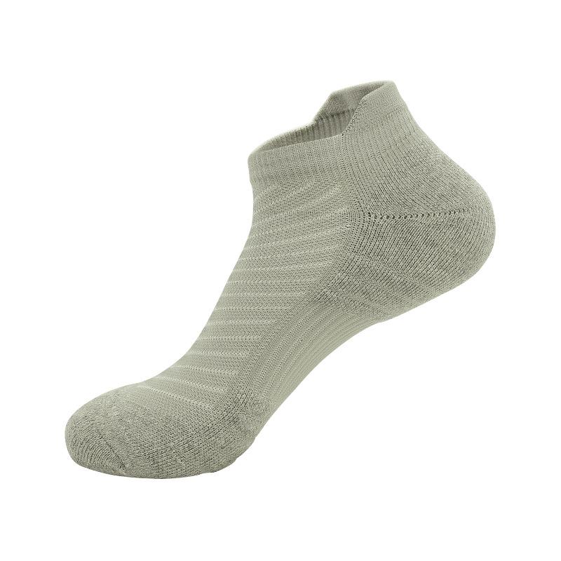 Professional Marathon Running Socks Men'S Towel Bottom Thickened Sweat-Absorbing Non-Slip Shock-Resistant Short Badminton Socks