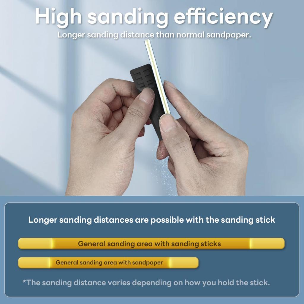 Stedi Sanding Sticks, Model Hobby Making Tool, Polishing Sanding Stick Tool for Gundam Repair, Plastic Models and Miniature Models, 6 Pieces