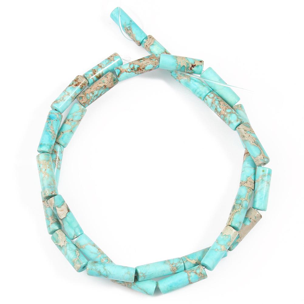 Натуральный осадочный камень яшмы, имперская трубчатая колонна, свободные бусины-разделители для изготовления ювелирных изделий 15 дюймов