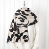 2024 Autumn/Winter New Printed Cashmere Like Long Scarf Shawl Women'S Warm Scarf Shawl Thickened With Velvet