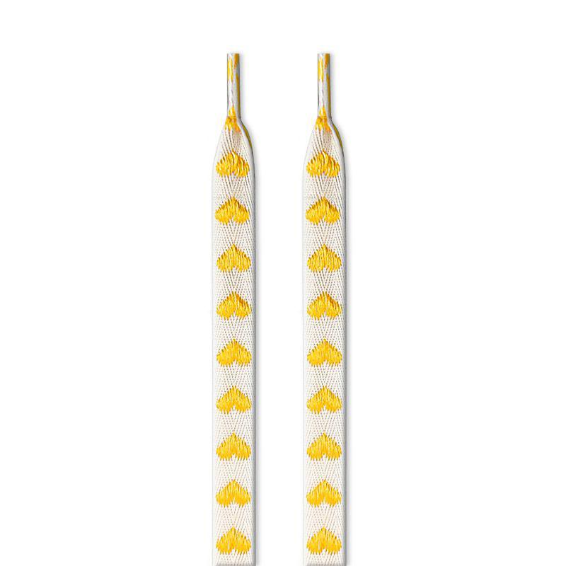 Роскошные брендовые плоские шнурки с сердечками, тесьма, шнурки для кроссовок, ширина 1,2 см, повседневные шнурки из холста для женщин и мужчин для AF1 AJ1