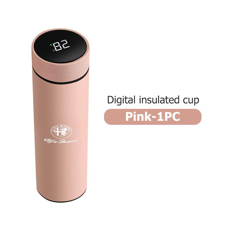 Car Logo Stainless Steel Thermos Bottle Outdoor Insulated Cup Gift For Alfa Romeo GT Stelvio F1 Brera Volante Tonale Gloria zj9