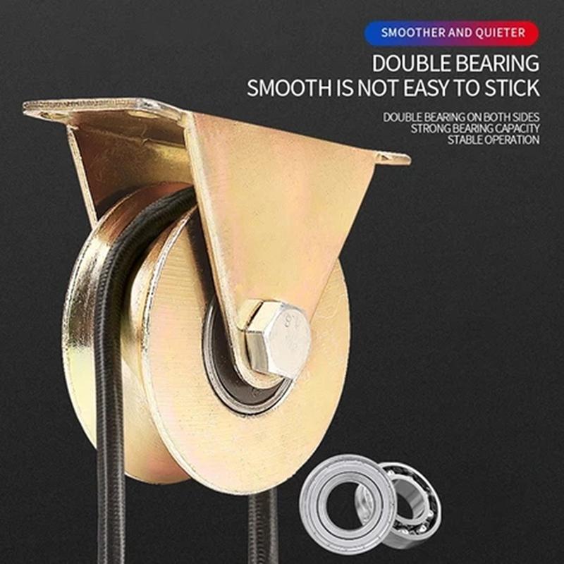 4 шт. V-образное колесо с подшипником, цветное покрытие, домашняя фурнитура, жесткое колесо, V-образное колесо для роликов раздвижной двери