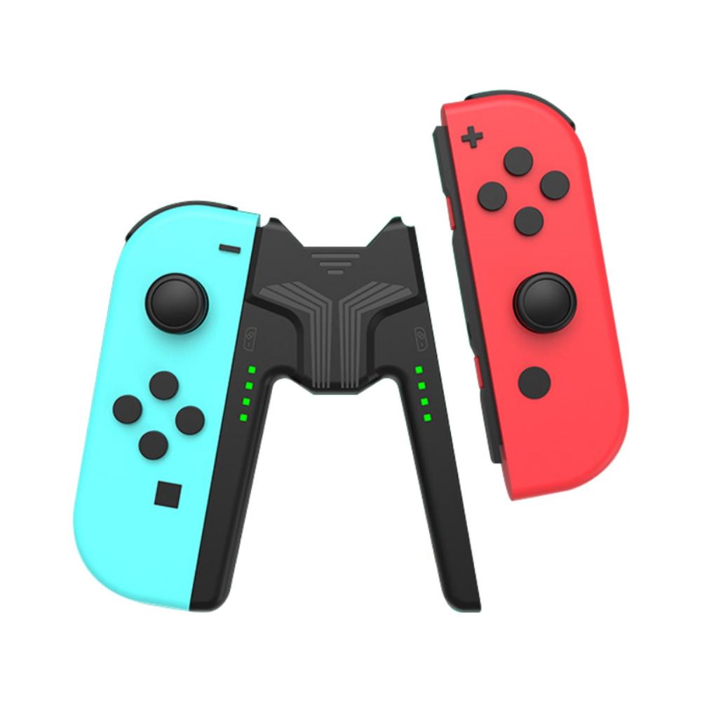 Зарядная ручка Joy-Con, совместимая с Nintendo Switch OLED, портативная градиентная V-образная ручка для Switch Joy-Con, быстрая зарядка во время игры