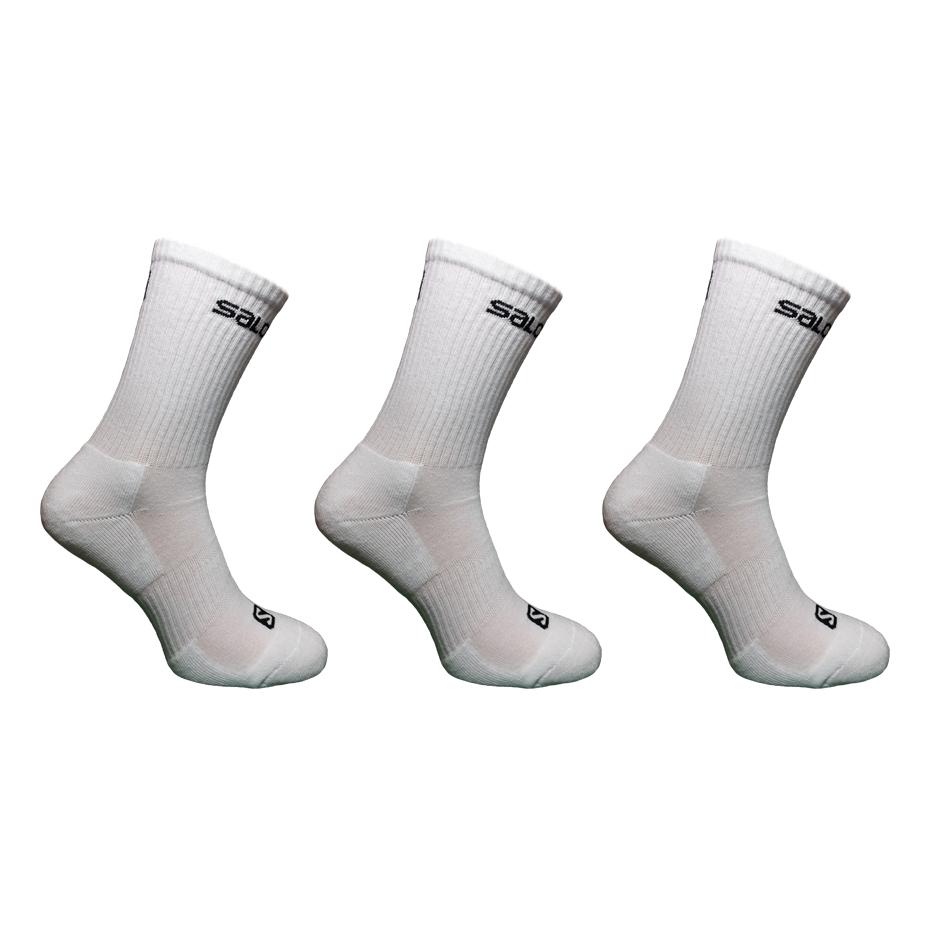 Y4595 SALOMON CREW SOCKS Active Wear socks 3 pack 3 pairs 36-38